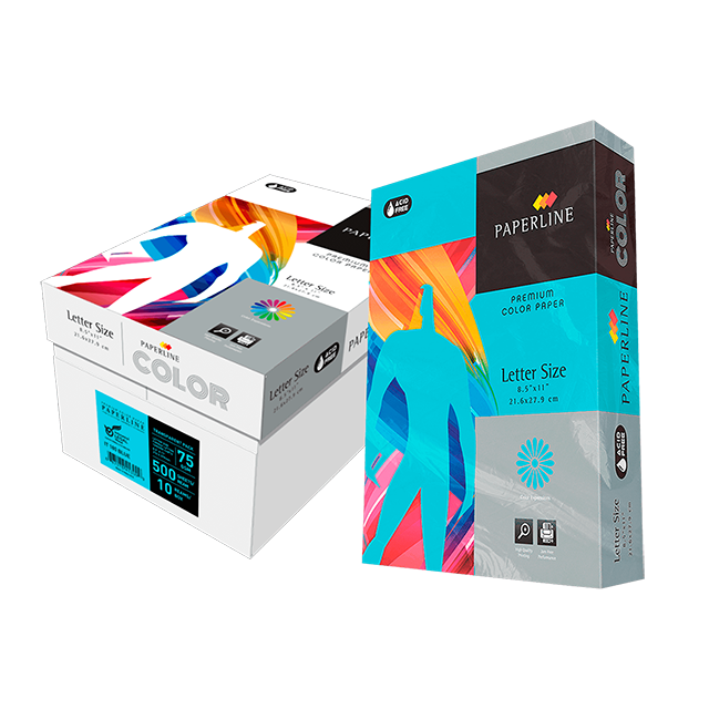 PAPERLINE PAPEL BOND 75 GRS T/CARTA AZUL C/5000