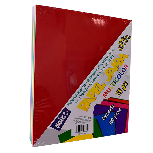 MINIPACK T/CARTA MULTICOLOR C/100 HOJAS