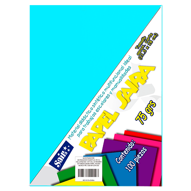PAPEL BOND #10 AZUL CELESTE T/C C/100