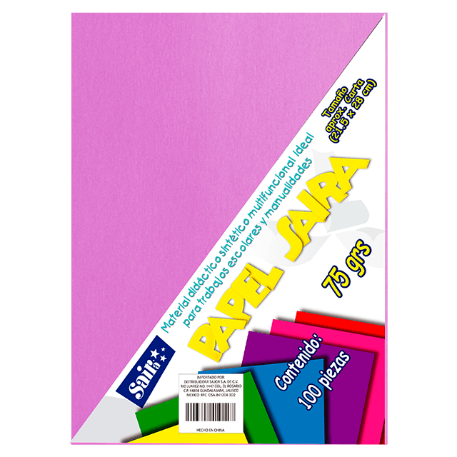 PAPEL BOND #13 LILA T/C C/100