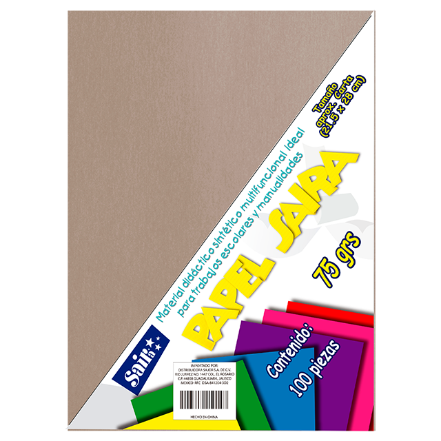 PAPEL BOND #28 GRIS T/C C/100