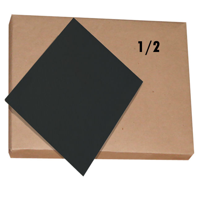 ILUSTRACION CARTULINA NACIONAL NEGRO 1/2 PAQ. C/50