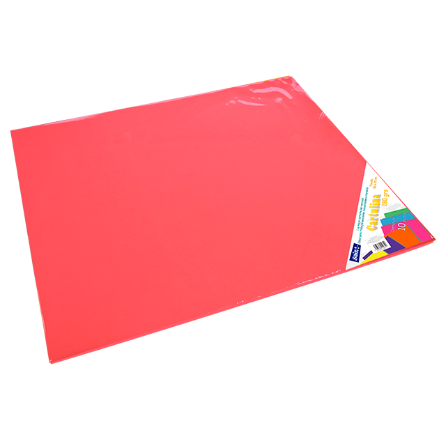 CARTULINA PAQ C/10 C-35 CORAL 50X65 180 GM