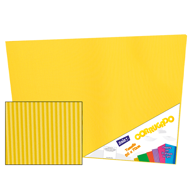 CORRUGADO 50X70 161-09 CANARIO PQT C/10