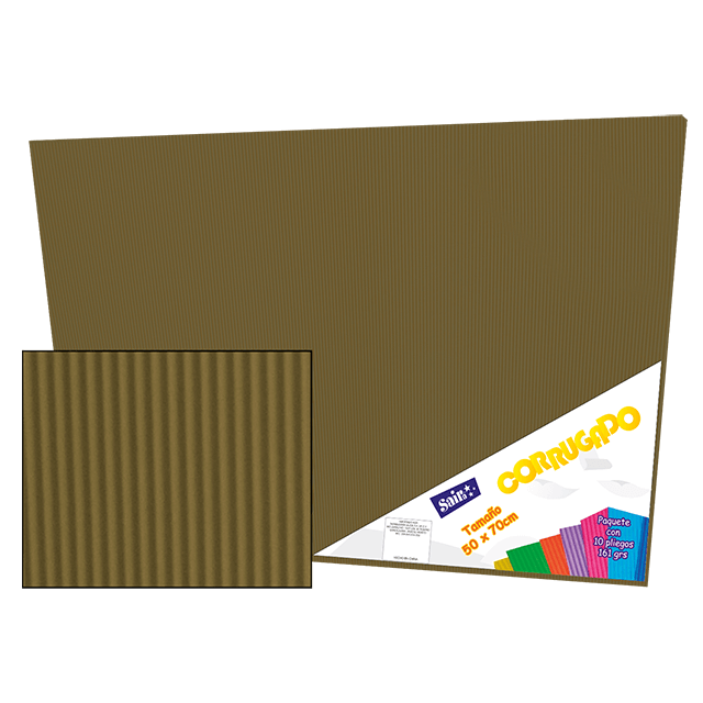 CORRUGADO 50X70 161-15 NATURAL PQT C/10