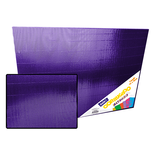 CORRUGADO METALICO 276-MT06 MORADO 50X70 PQT C/10