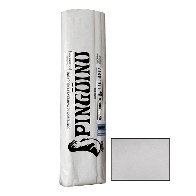 PINGUINO PAPEL CREPE 01 BLANCO CAJA C/250