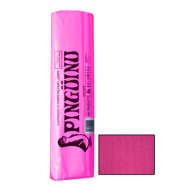 PINGUINO PAPEL CREPE 07 ROSA MEXICANO CAJA C/250