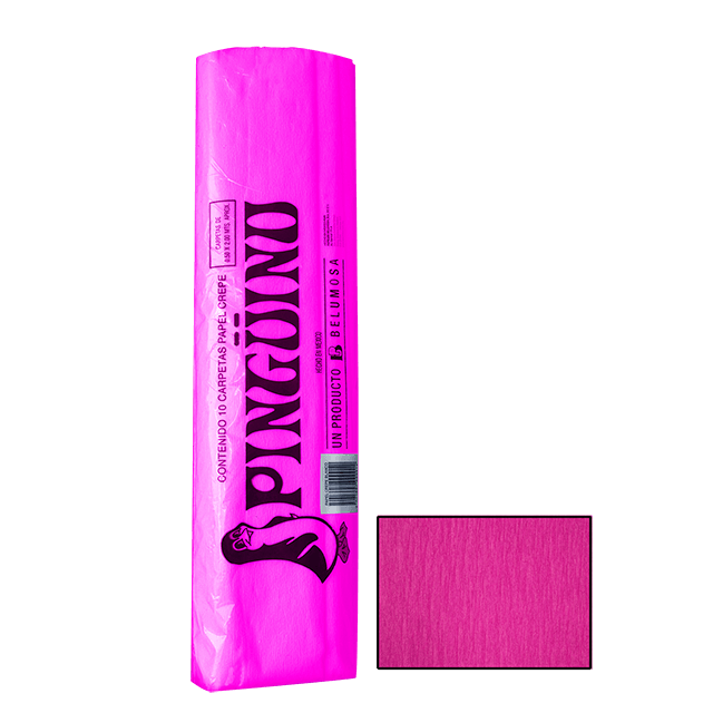 PINGUINO PAPEL CREPE 08 BUGAMBILIA CAJA C/250