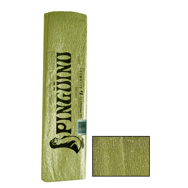 PINGUINO PAPEL CREPE 56 AMARILLO PERLA CAJA C/250