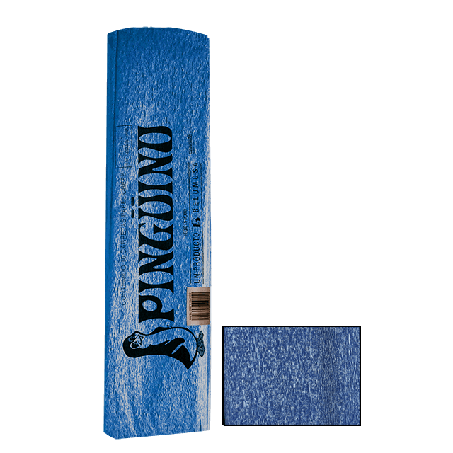 PINGUINO PAPEL CREPE 57 AZUL PERLA CAJA C/250