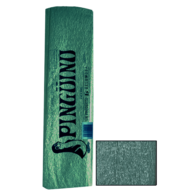 PINGUINO PAPEL CREPE 58 VERDE PERLA CAJA C/250