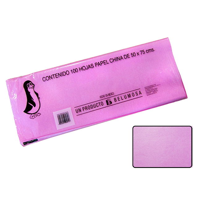 CHINA PAPEL BELUMOSA 10 C/100 06 ROSA PALIDO