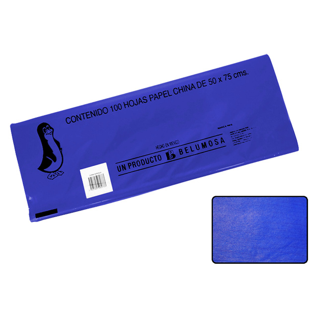 CHINA PAPEL BELUMOSA 10 C/100 16 AZUL FUERTE