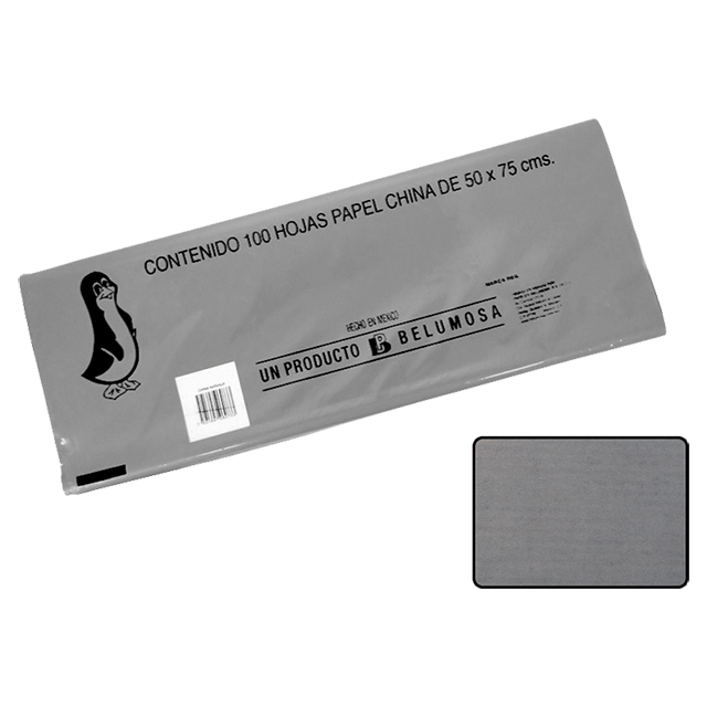 CHINA PAPEL BELUMOSA 10 C/100 30 GRIS