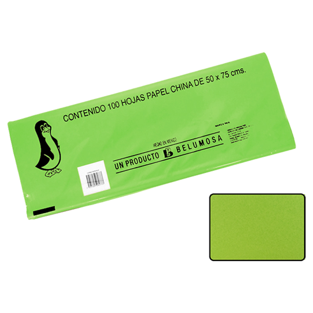 CHINA PAPEL BELUMOSA 10 C/100 43 VERDE MANZANA