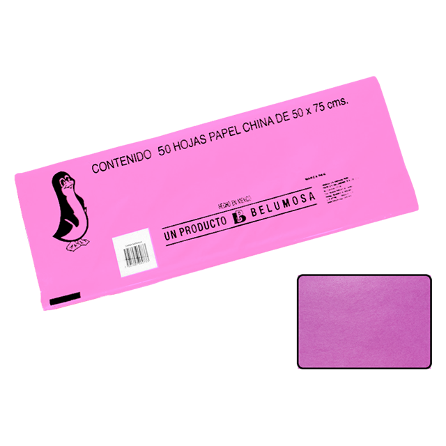 CHINA PAPEL BELUMOSA 20 C/50 NO. 7 ROSA MEXICANO