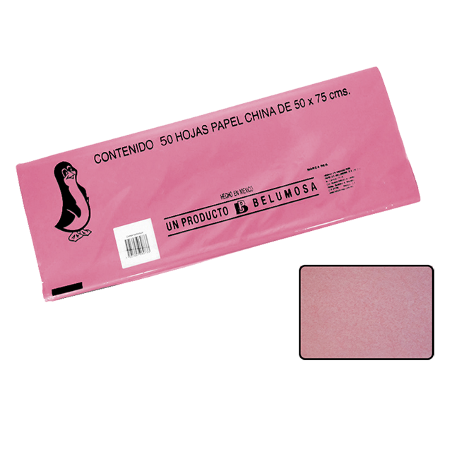 CHINA PAPEL BELUMOSA 20 C/50 NO.23 ROSA