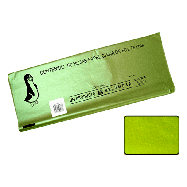 CHINA PAPEL BELUMOSA 20 C/50 NO.70 AMARILLO PERLA