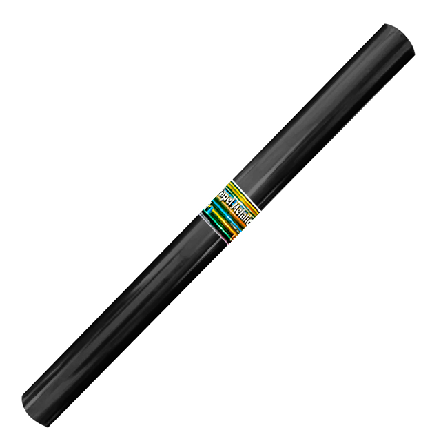 METALICO PAPEL ROLLO 25 MTS NEGRO