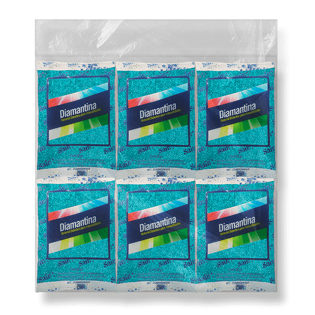 DIAMANTINA FINA 20 BOLSAS DE 50GRS # 07 TURQUESA