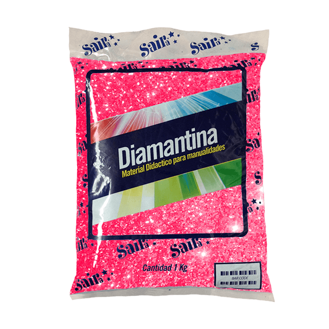 DIAMANTINA GRUESA 1 KGR #21 FUCSIA IRISADO