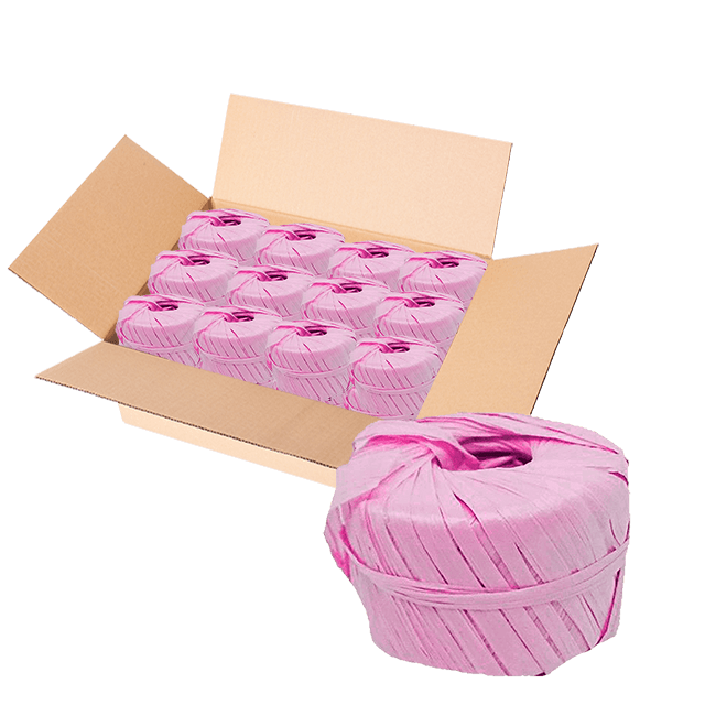 RAFIA TOYO BOLA 100 GR22 PALO DE ROSA CAJA C/200