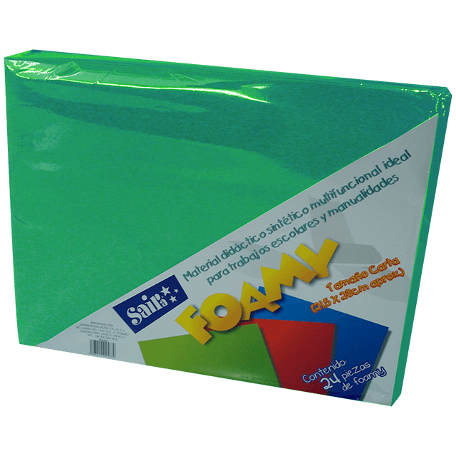 FOAMY T/C # 34 VERDE FUERTE  C/24