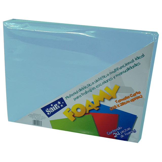 FOAMY T/C # 35 AZUL PASTEL C/24