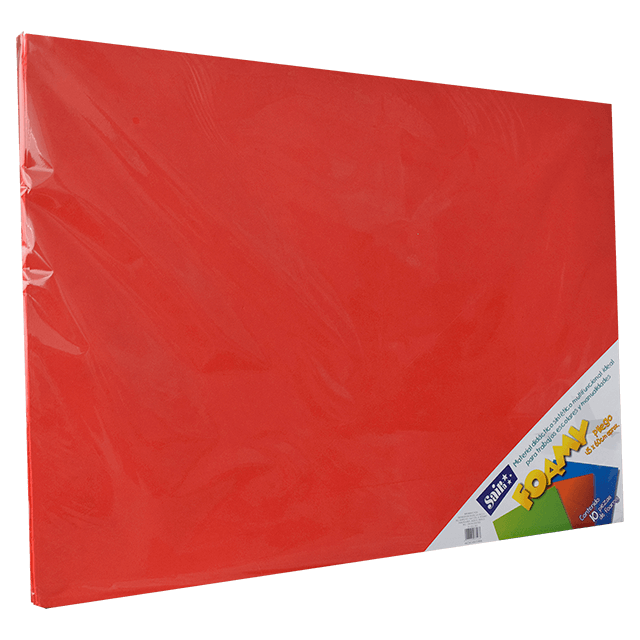 FOAMY 43X56 #01 ROJO C/10