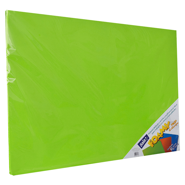 FOAMY 43X56 #28 VERDE LIMON C/10