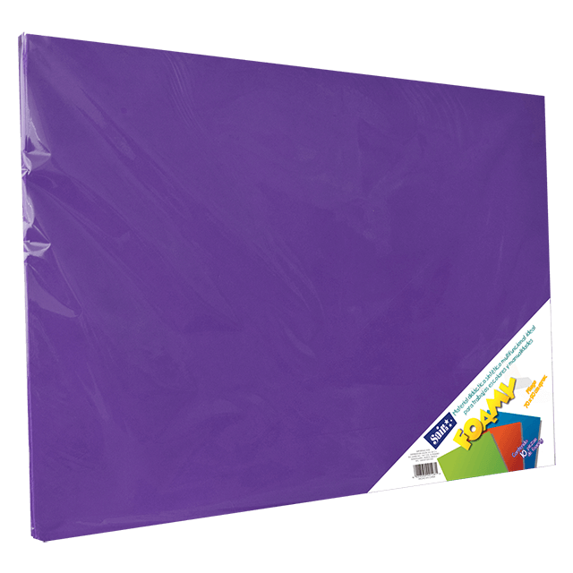 FOAMY 70X90 #25 MORADO OBSCURO C/10