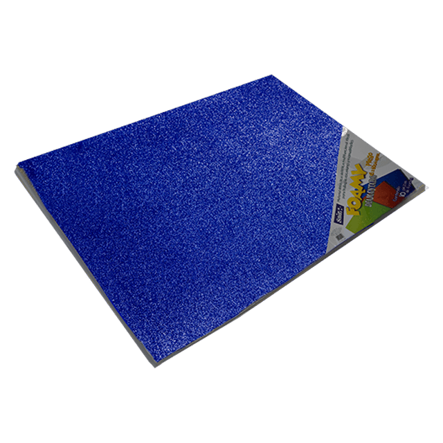 FOAMY DIAMANTADO 43X56  06 AZUL REY PQT C/10