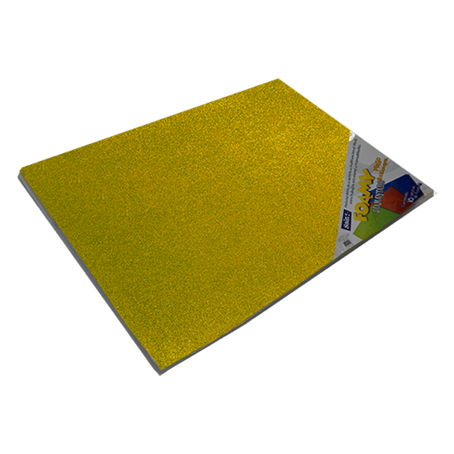FOAMY DIAMANTADO 43X56  07 ORO CENTENARIO PQT C/10