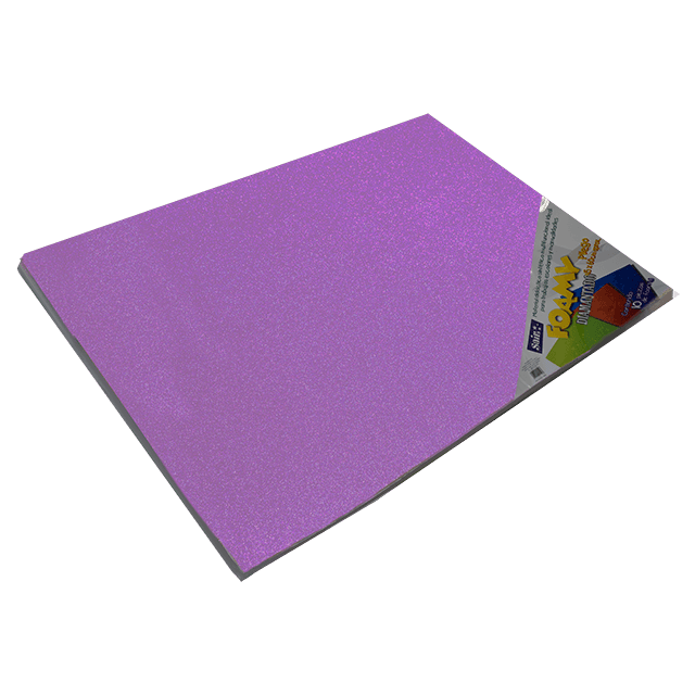 FOAMY DIAMANTADO 43X56 10 LILA PQT C/10