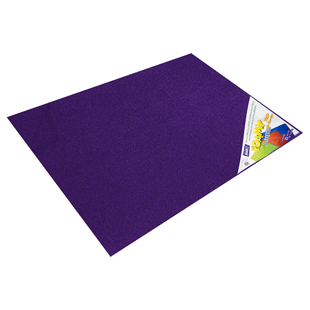 FOAMY DIAMANTADO 43X56  14 MORADO PQT C/10