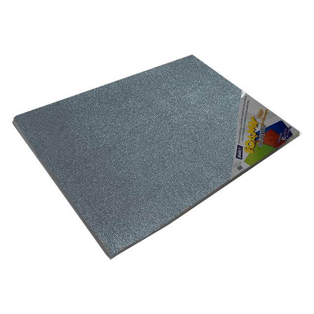 FOAMY DIAMANTADO 43X56  17 GRIS PQT C/10