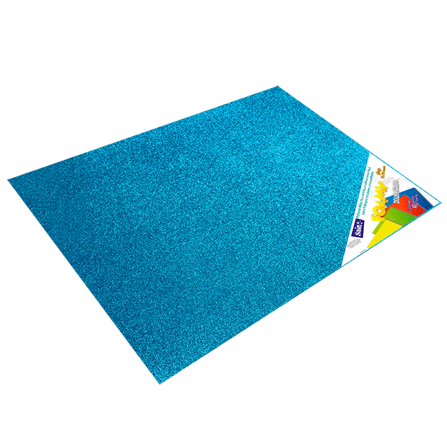 FOAMY DIAMANTADO 70X90 #18 AZUL CIELO C/10