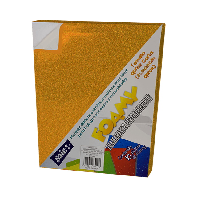 FOAMY DIAMANTADO ADHESIVO #20 COBRE C/10 T/C