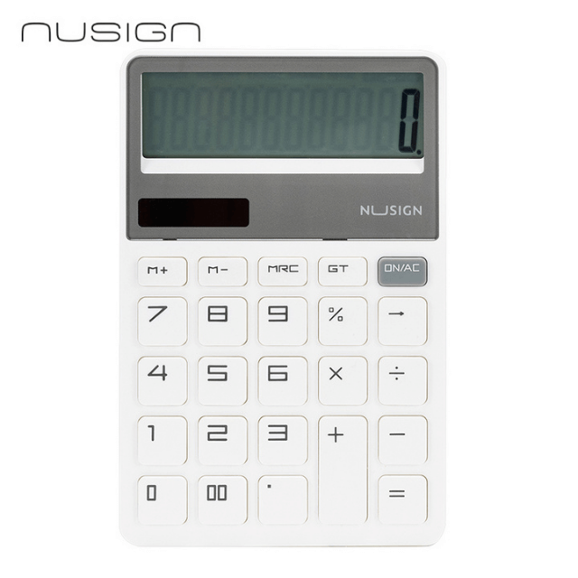 Deli NS042 Calculadora blanca pza