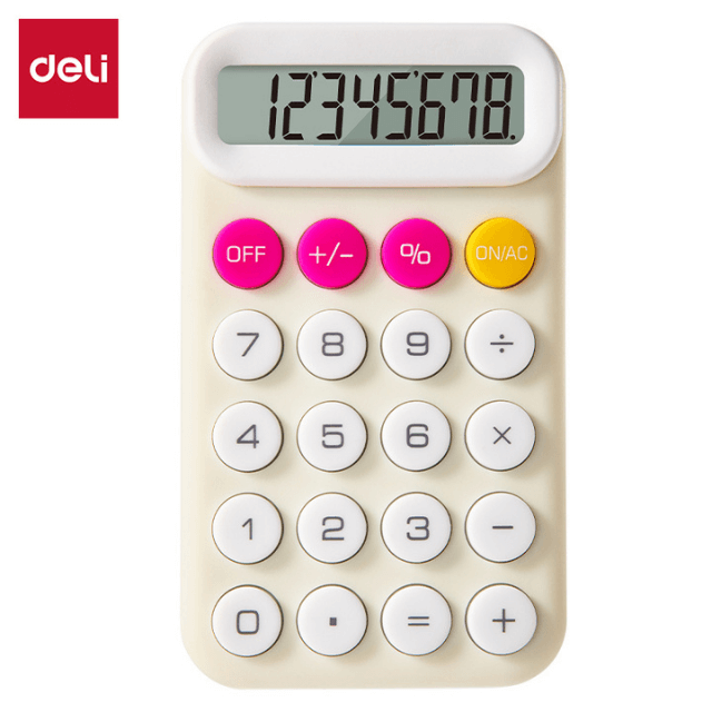 Deli M12 Calculadora portable beige pza
