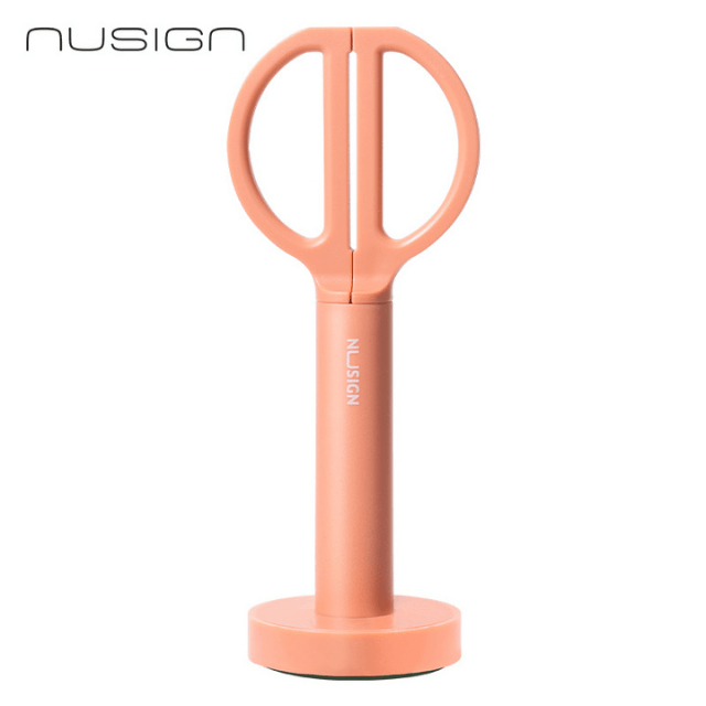 Deli NS051 Tijera con soporte coral 7 pulgadas pza