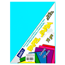 PAPEL BOND #10 AZUL CELESTE T/C C/100