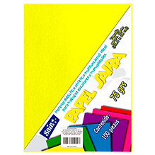 PAPEL BOND #23 AMARILLO FLUORESCENTE T/C C/100
