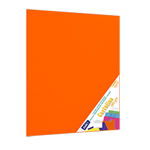 CARTULINA PAQ C/50 C-40 NARANJA T/CARTA 180 GM