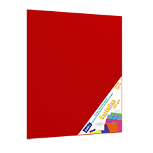CARTULINA PAQ C/50 C-41 ROJO T/CARTA 180 GM
