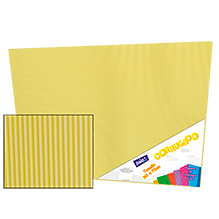 CORRUGADO 50X70 161-12 AMARILLO PASTEL PQT C/10