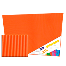 CORRUGADO 50X70 161-17 NARANJA PQT C/10