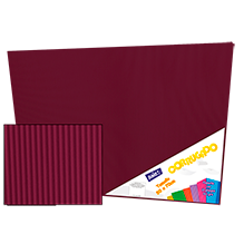 CORRUGADO 50X70 161-21 BURDEOS PQT C/10