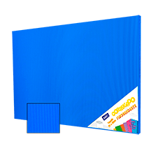 CORRUGADO FLUORESCENTE 50X70 165-D07 AZUL PQT C/10